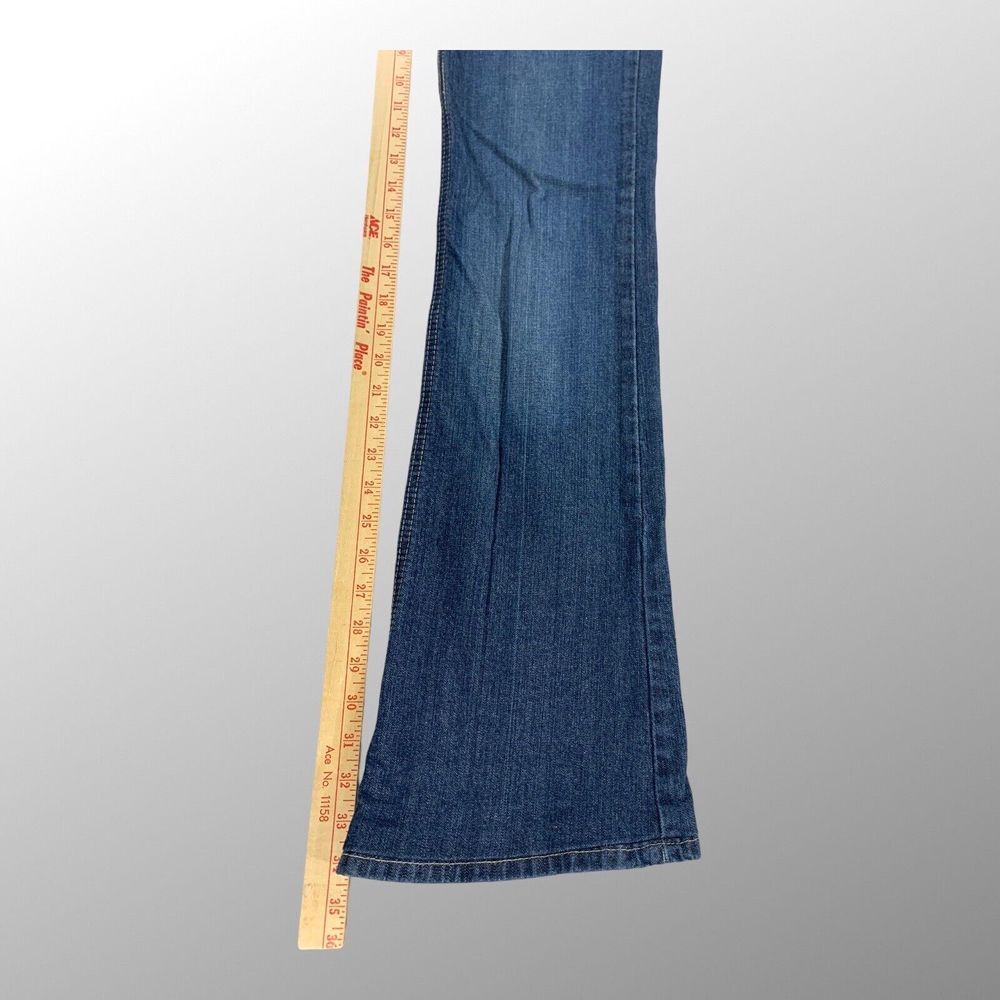 Revolt Jeans Womens‎ 9 (29x31) Bootcut Flare Embroidered Medium Wash Y2K - Picture 9 of 11